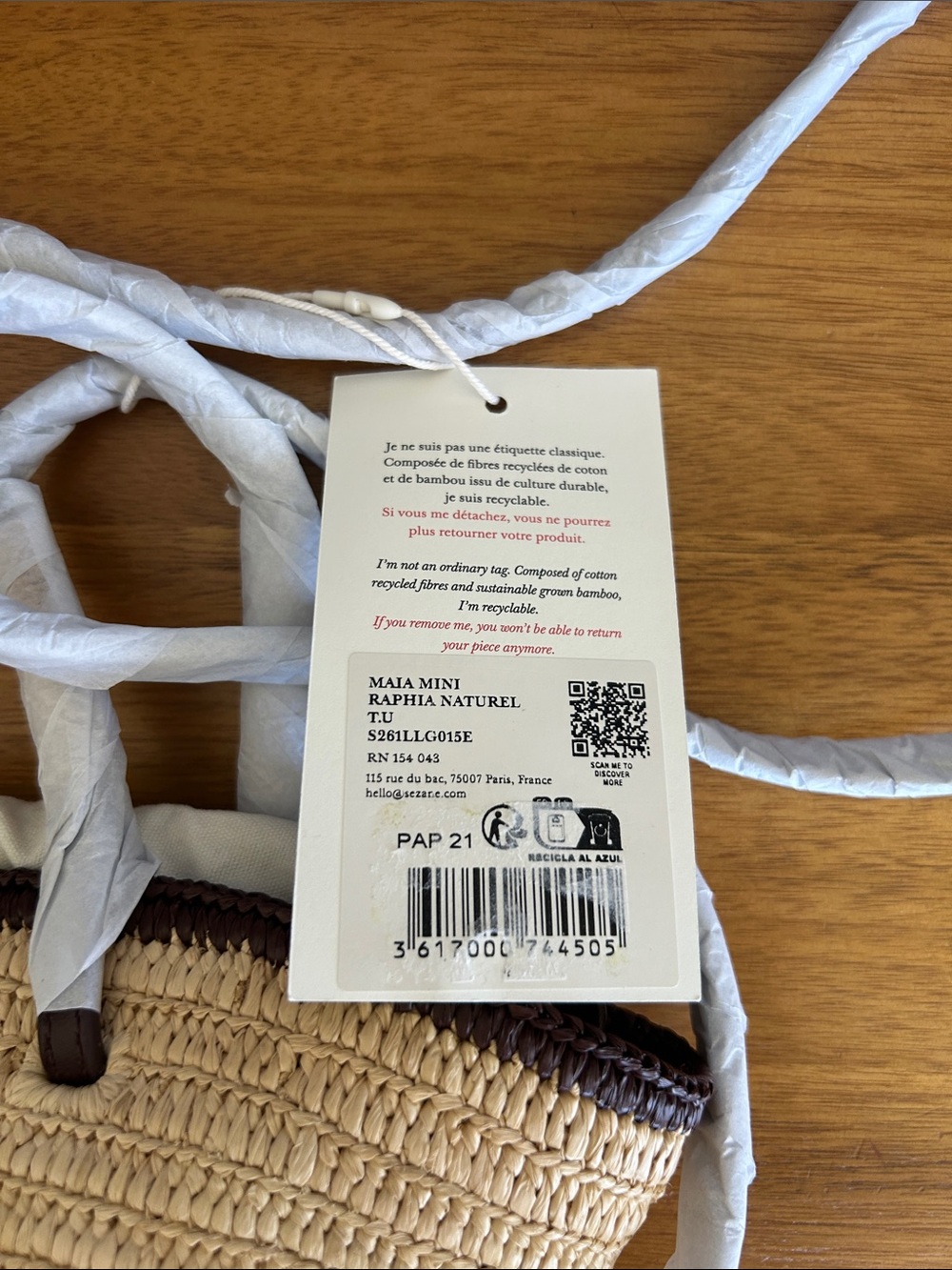 SEZANE Mini Maia Basket - Picture 7 of 10